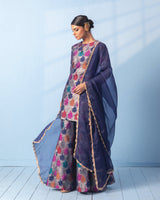 Rangkaat Garara Set with Organza Dupatta